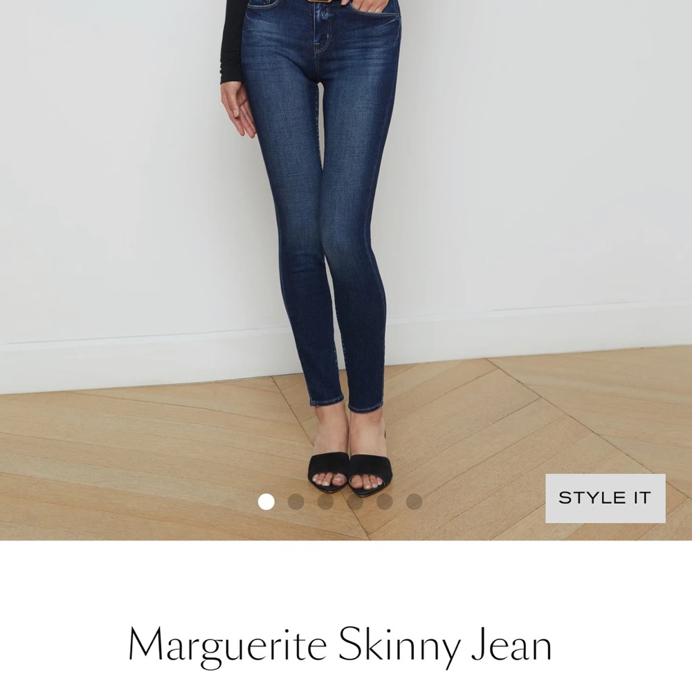 L'AGENCE Dark Blue Skinny Jeans